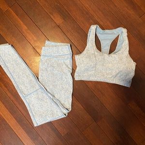 Gymshark Light Blue Workout Set